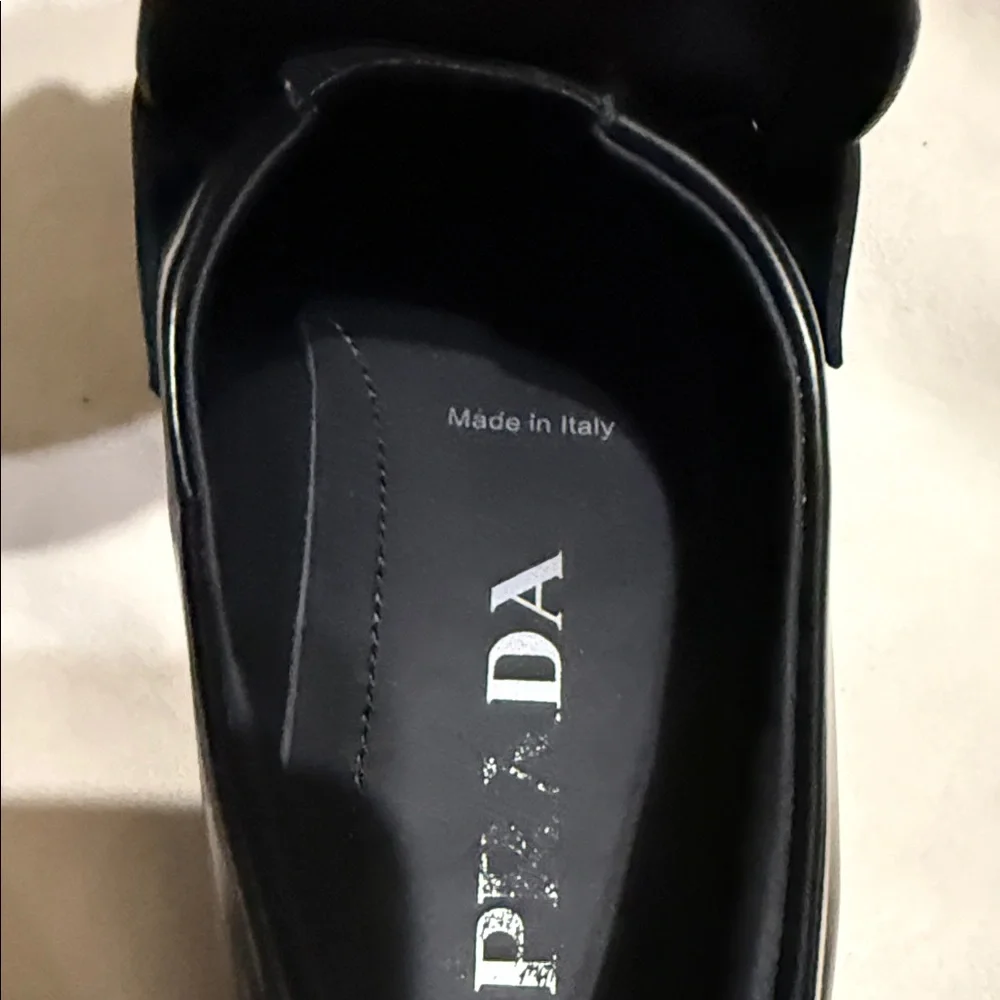 Prada Brushed leather Monolith loafers - Picture 9 of 10